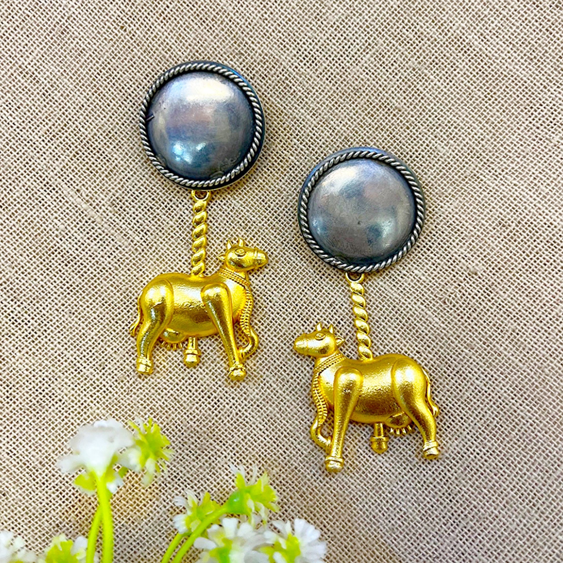Cow Earring