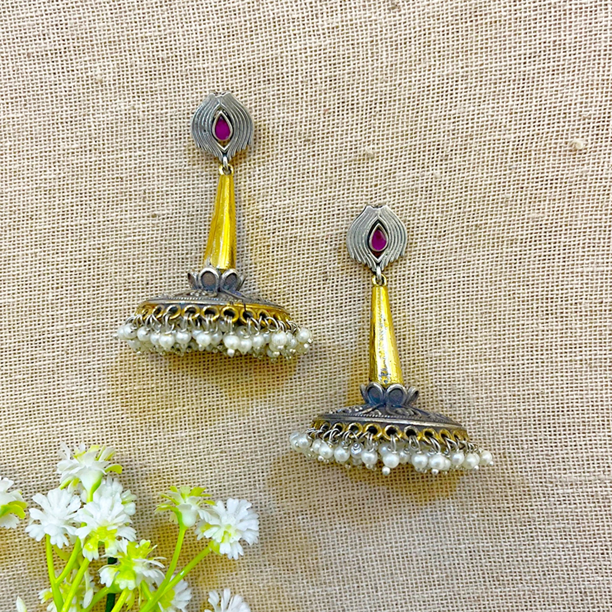 Golden Jhumka Earring
