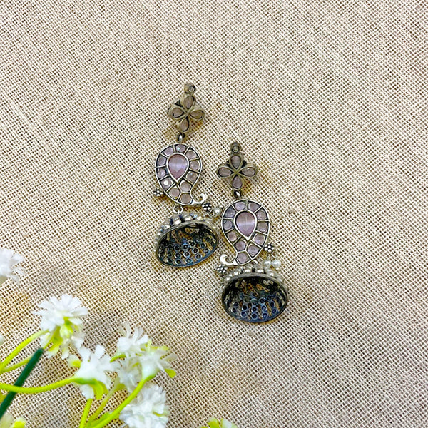 brass jhumkas