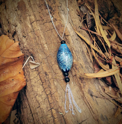 Bliss Amulet- Necklace (Blue)