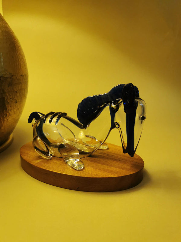 Exquisite Handblown Glass Horse Sculpture