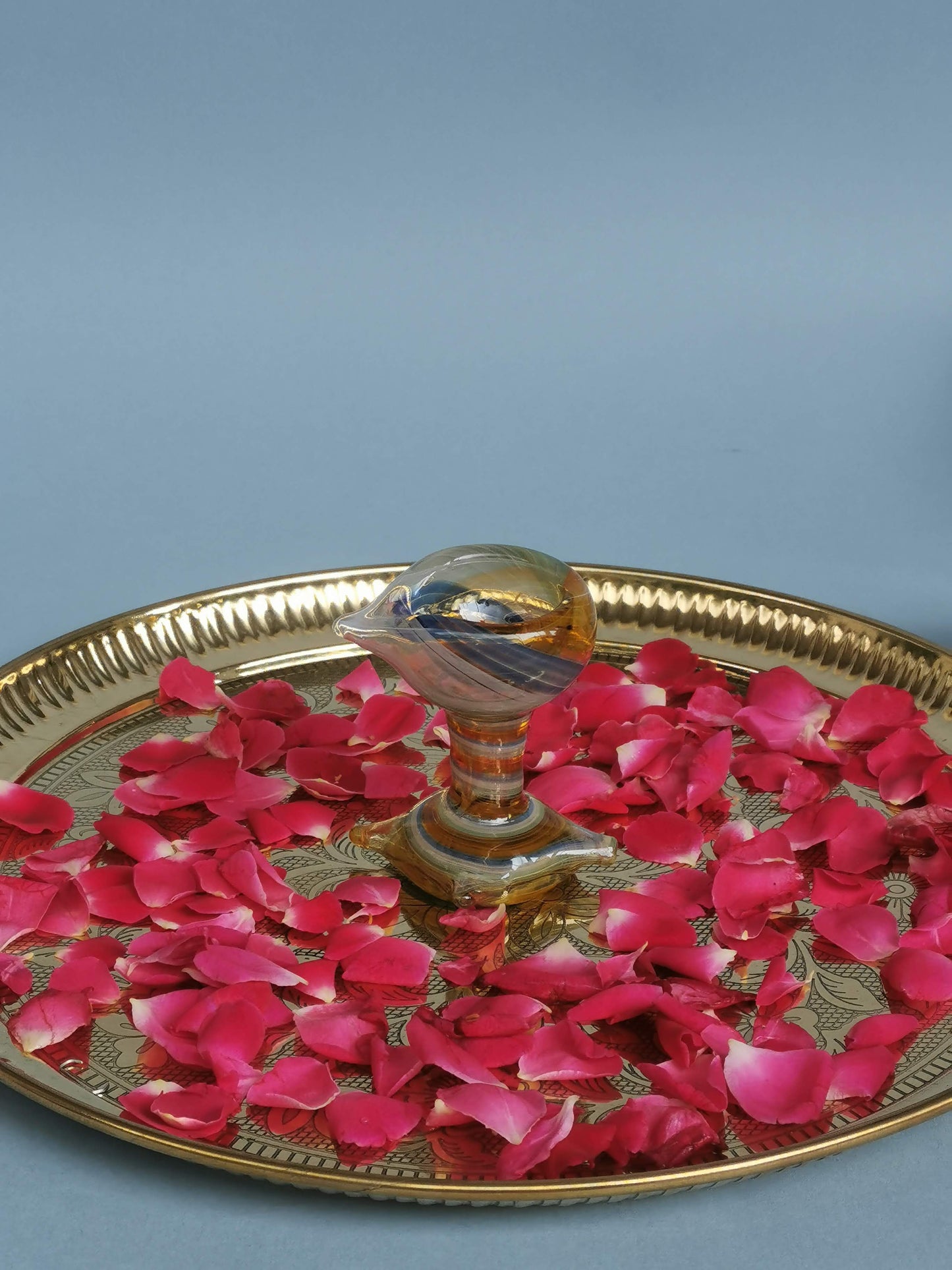 Art Glass Puja Diya-  Kalyani Jyot