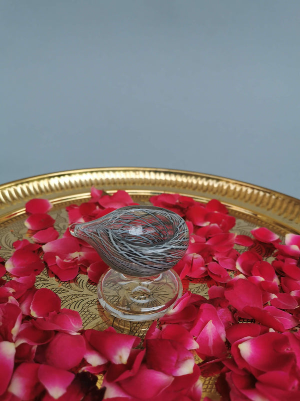 Art Glass Puja Diya-  Brahmam Deep (Set of 2)