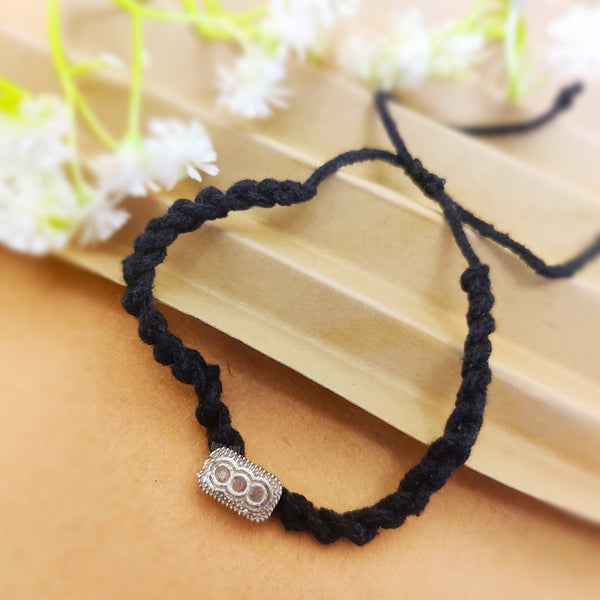 Infiaz  Silver Look Alike Nazariya/Thread Anklets