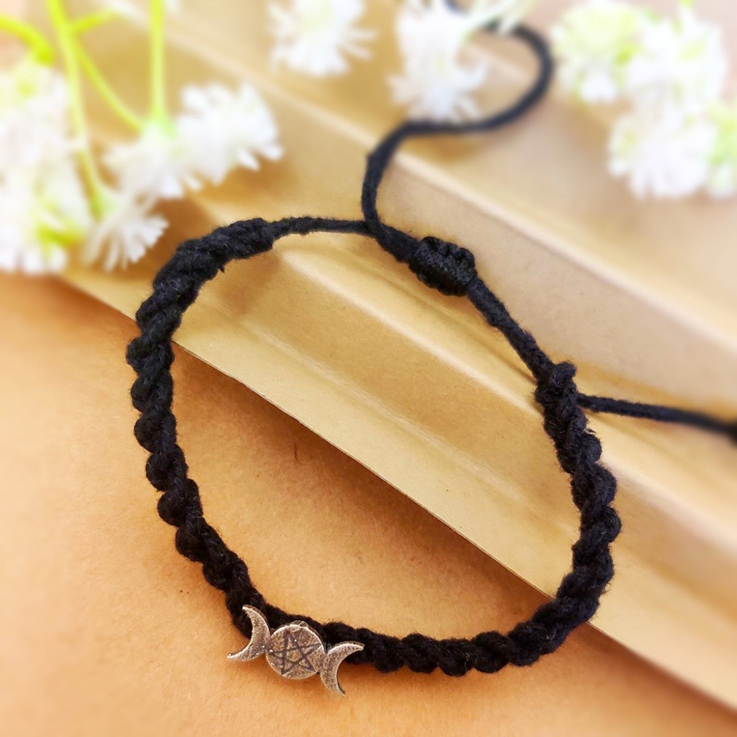 Star  Silver Look Alike Nazariya/Thread Anklet