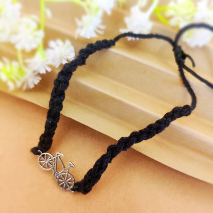 Bicyclaz  Silver Look Alike Nazariya/Thread Anklet