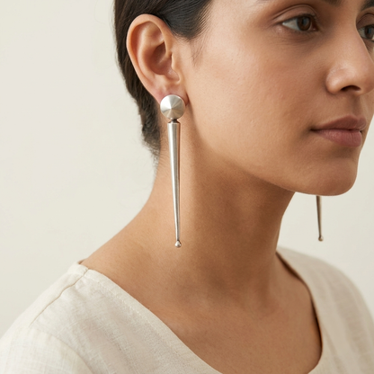 Tender Silver Look Alike Oxidized Earring