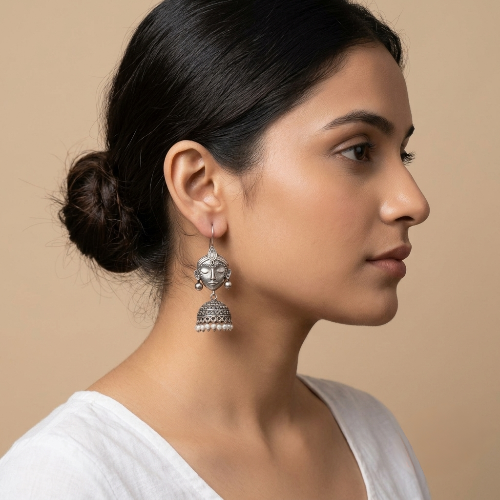 Aurelia Silver Look Alike Oxidized Dangler