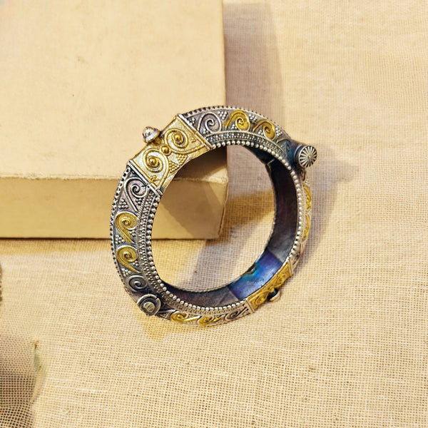 Tivra Silver Look Alike Dual Tone Kada