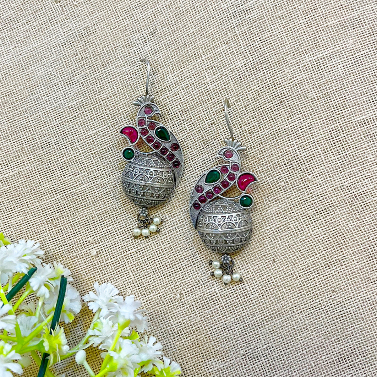 kundan dangler earrings