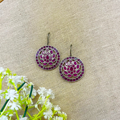 kundan dangler earrings