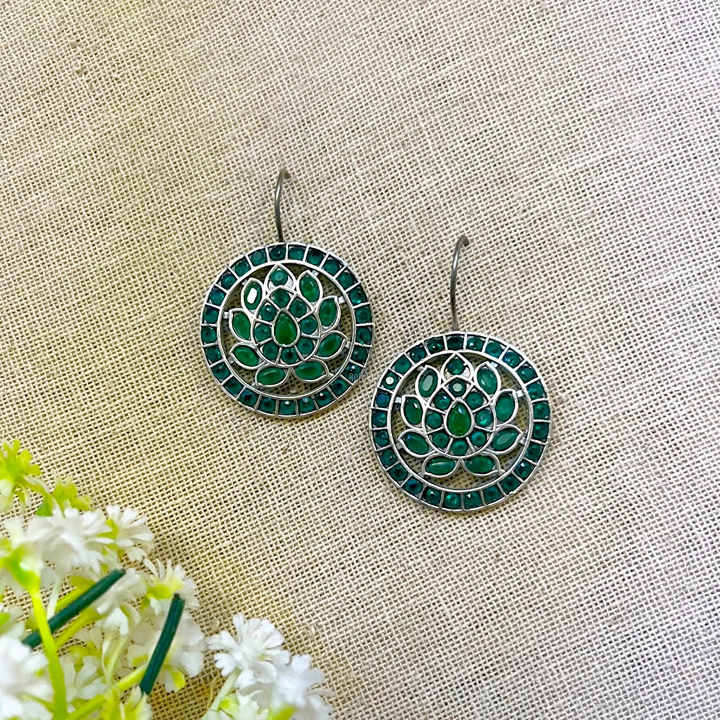 kundan dangler earrings