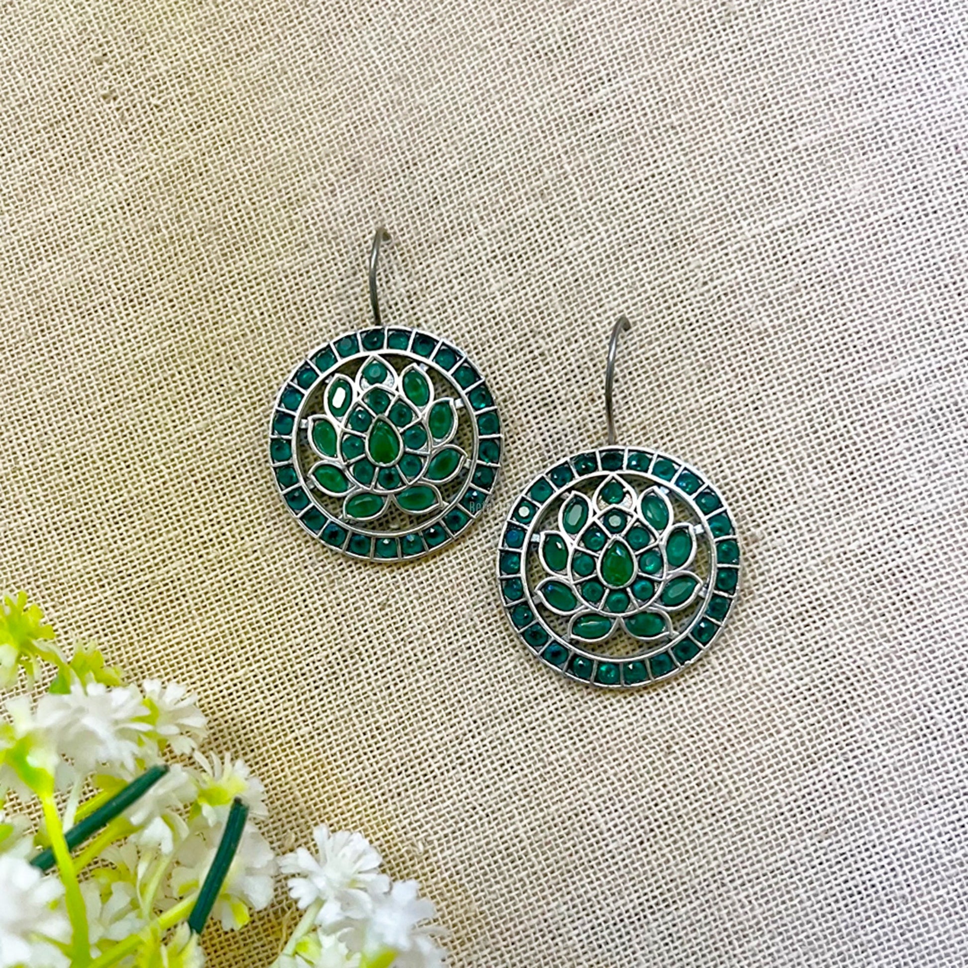 kundan dangler earrings