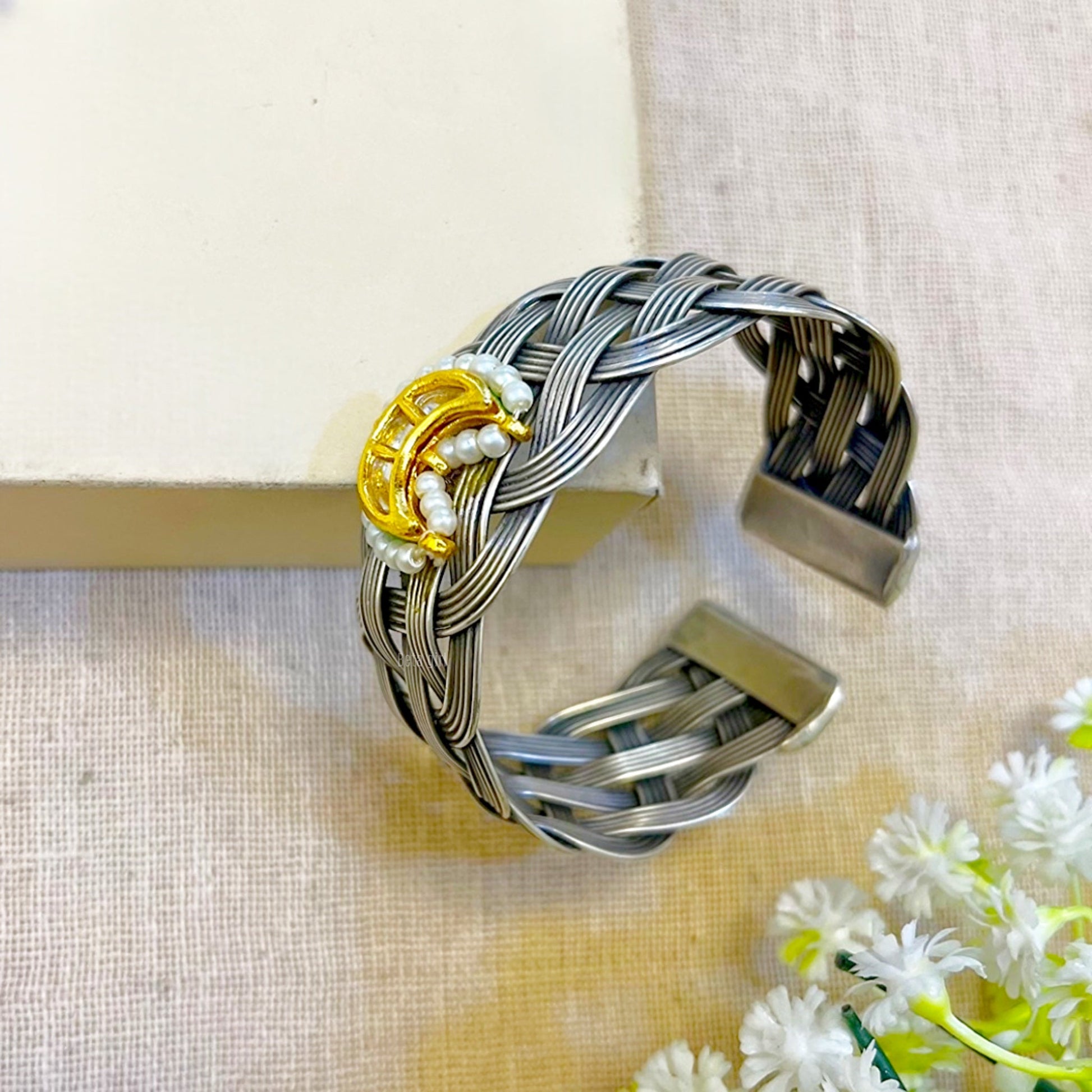 silver handcuff bracelet