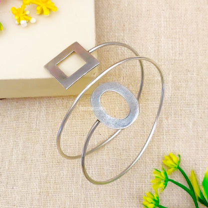 Satvario Oxidised Silver Kada