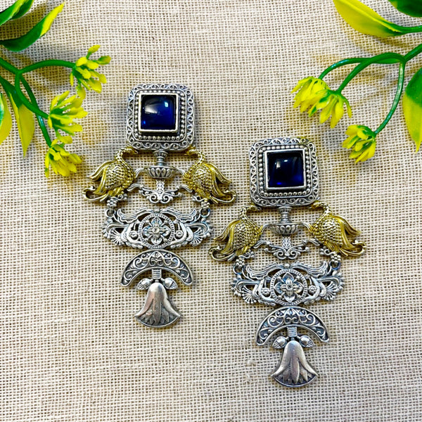 Dual Tone Statment Earring