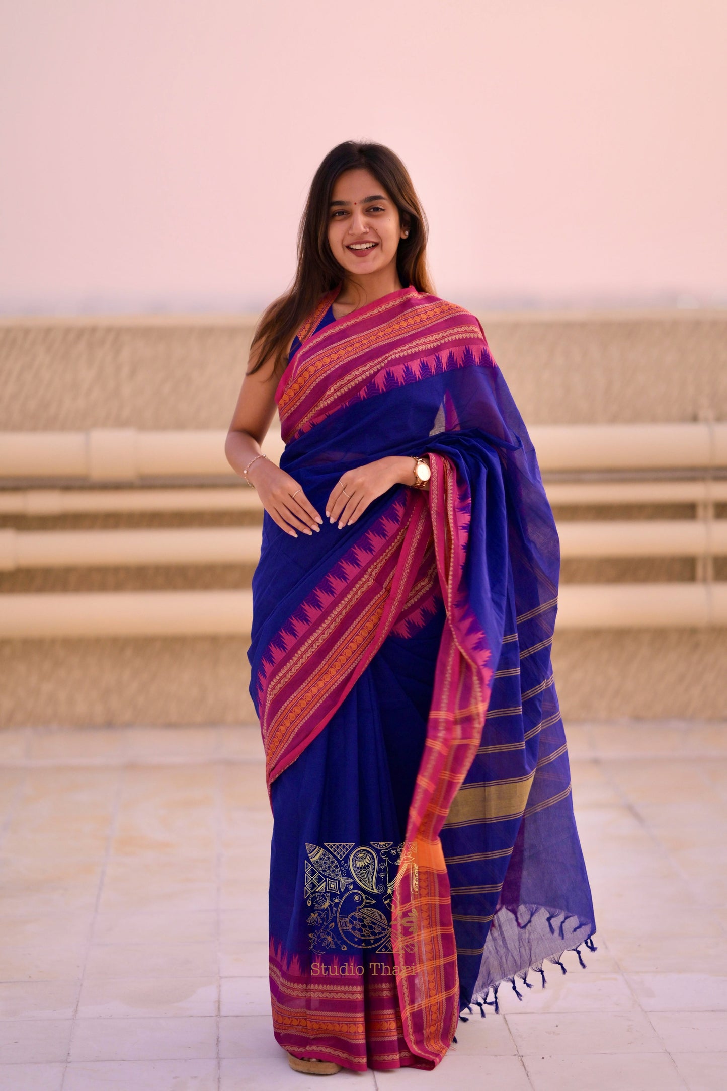 Parvati Bold and Beautiful Chettinad Cotton Sarees