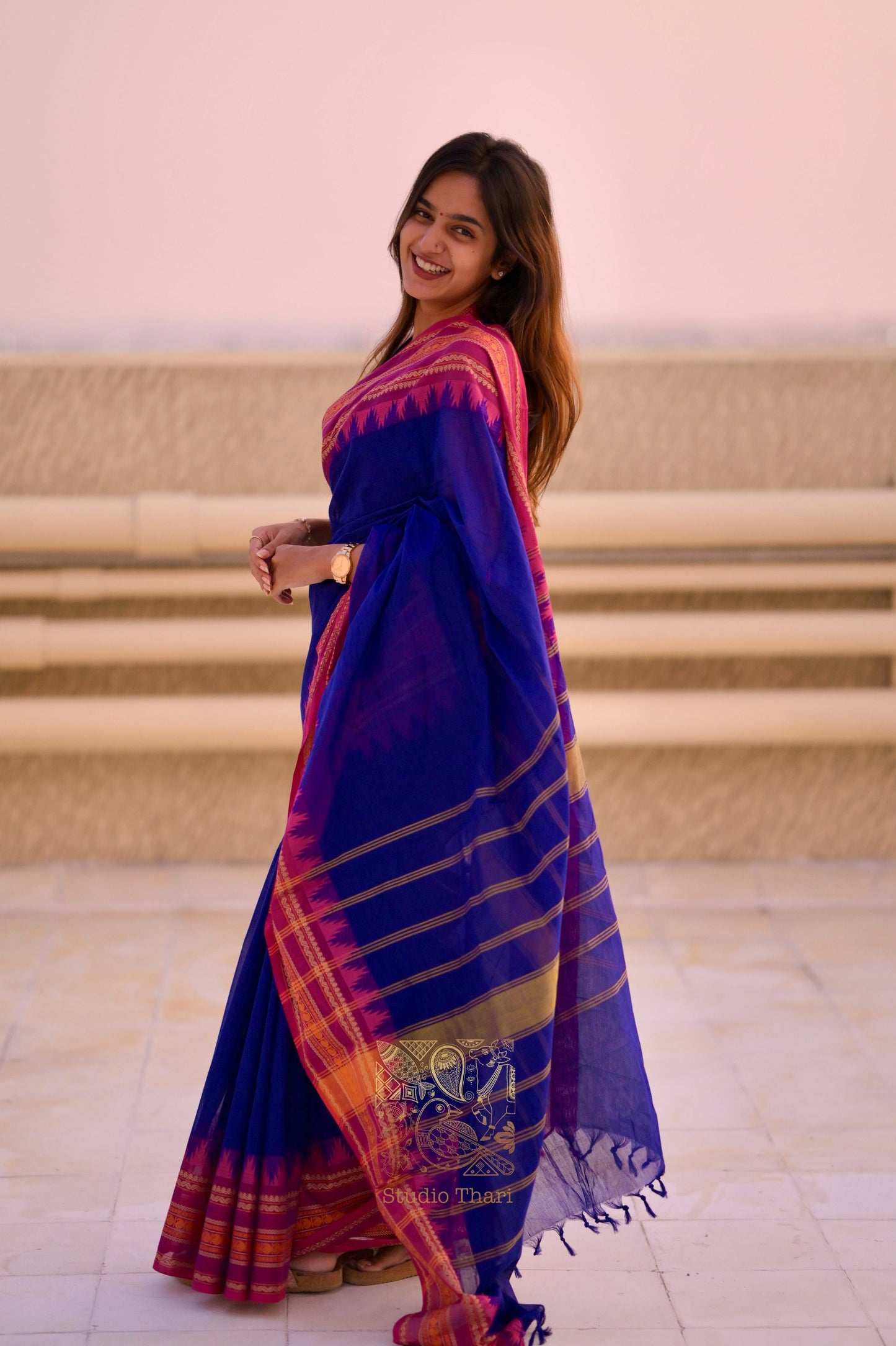 Parvati Bold and Beautiful Chettinad Cotton Sarees