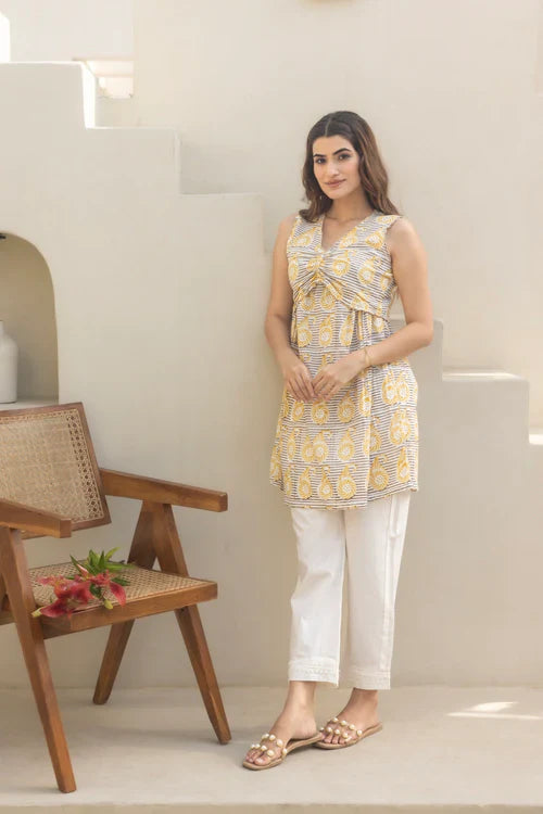 Seashell Short Kurta Set