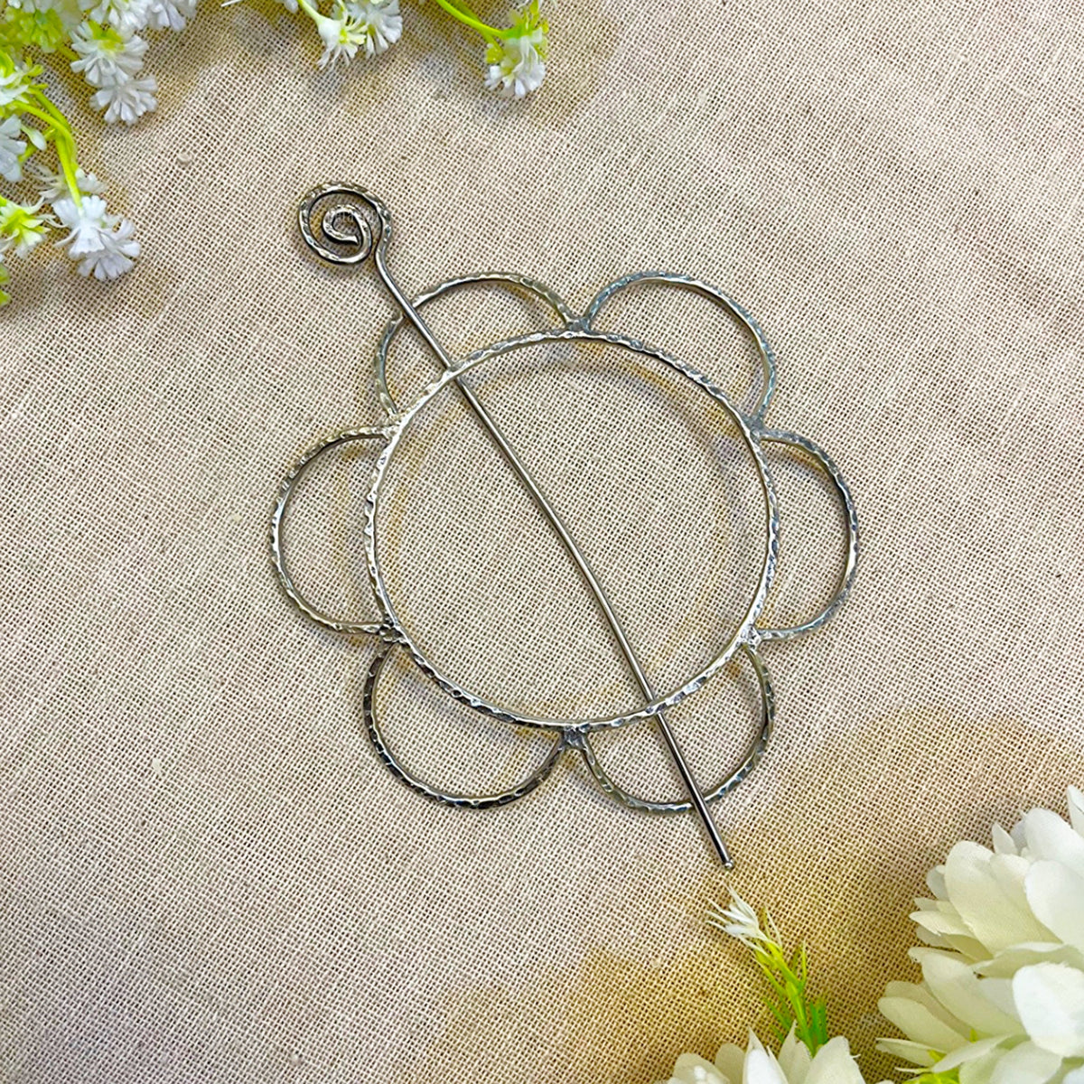 silver hair accessories