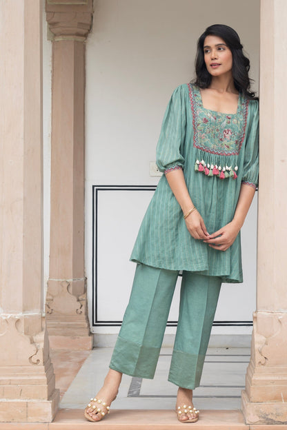 ANU SEHER LUREX CO-ORD SET