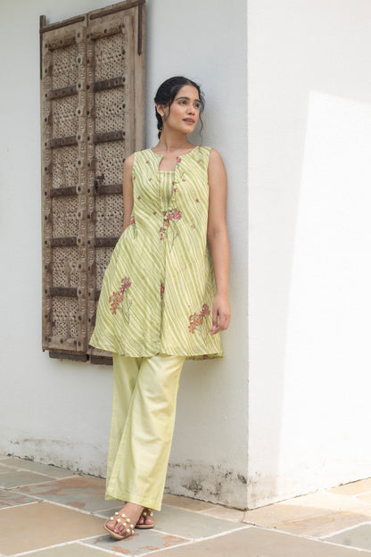 ANU TIYA CHANDHERI JACKET SET