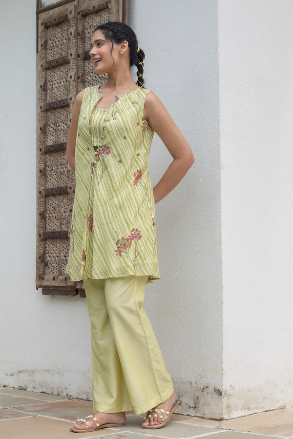 ANU TIYA CHANDHERI JACKET SET