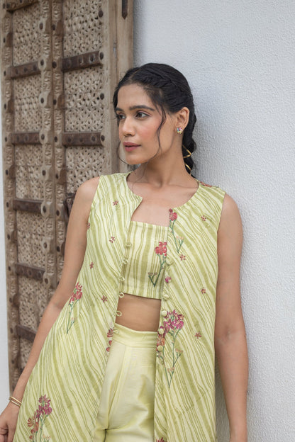ANU TIYA CHANDHERI JACKET SET