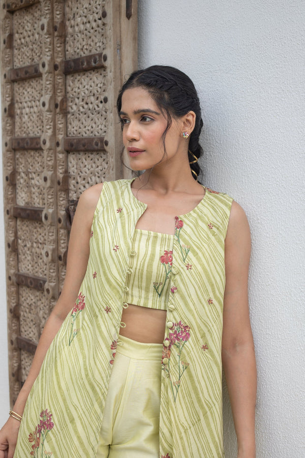 ANU TIYA CHANDHERI JACKET SET
