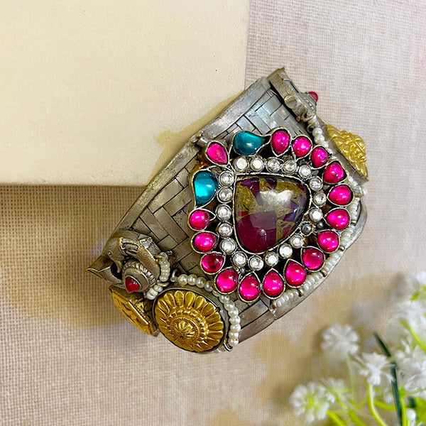 dual tone handcuff bangles 