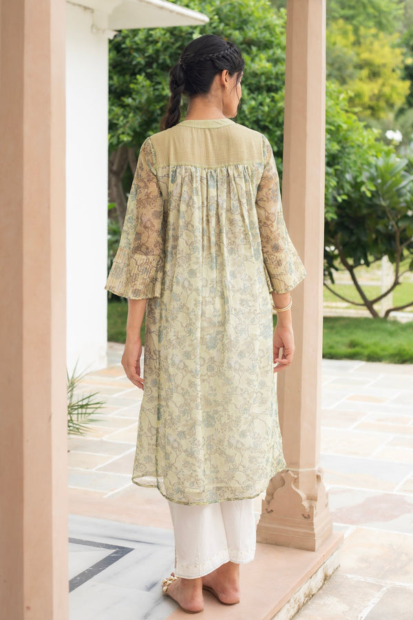 ANU MIHRA PRINTED DORIYA KURTA
