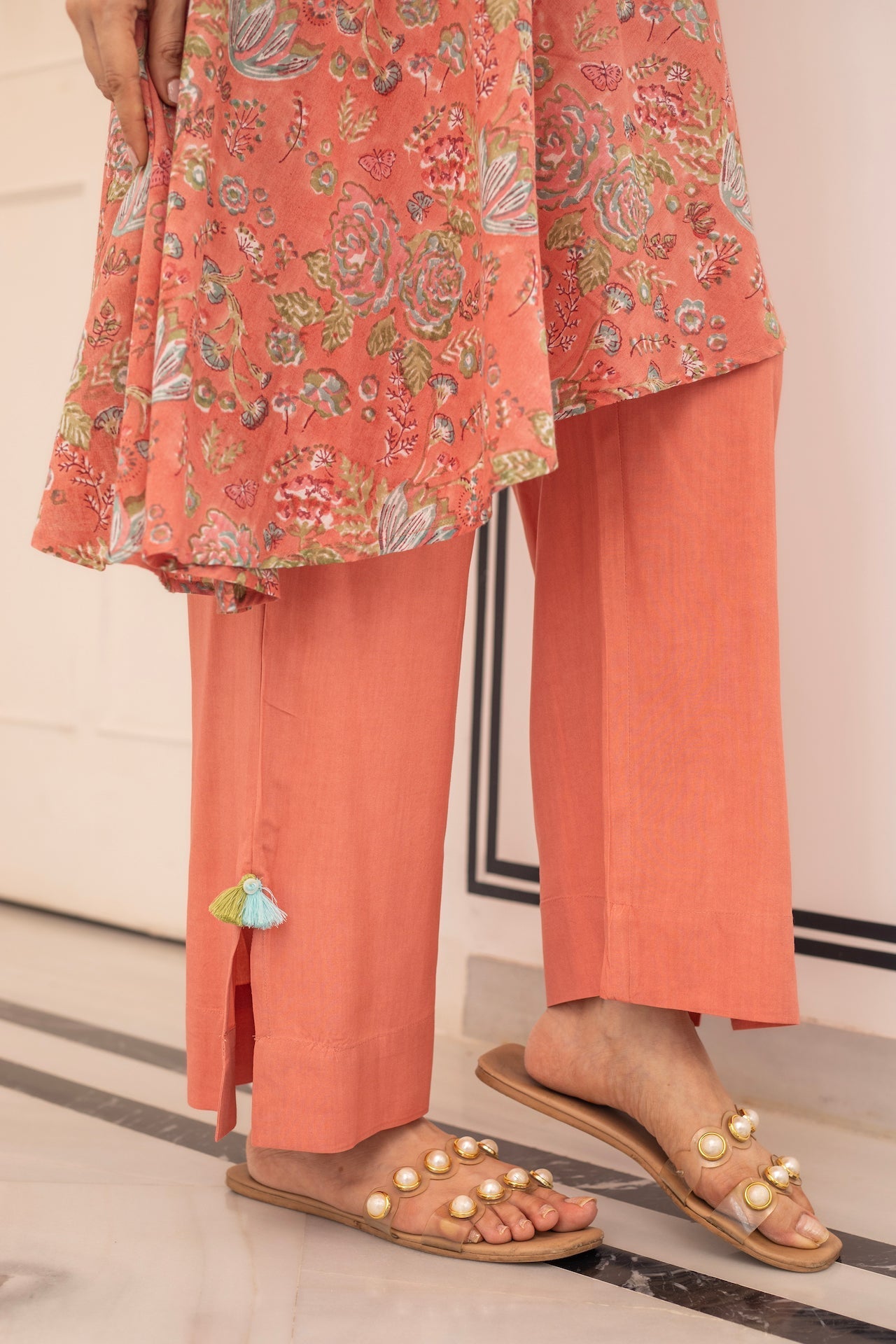 ANU GUL FLORAL COTTON TOP