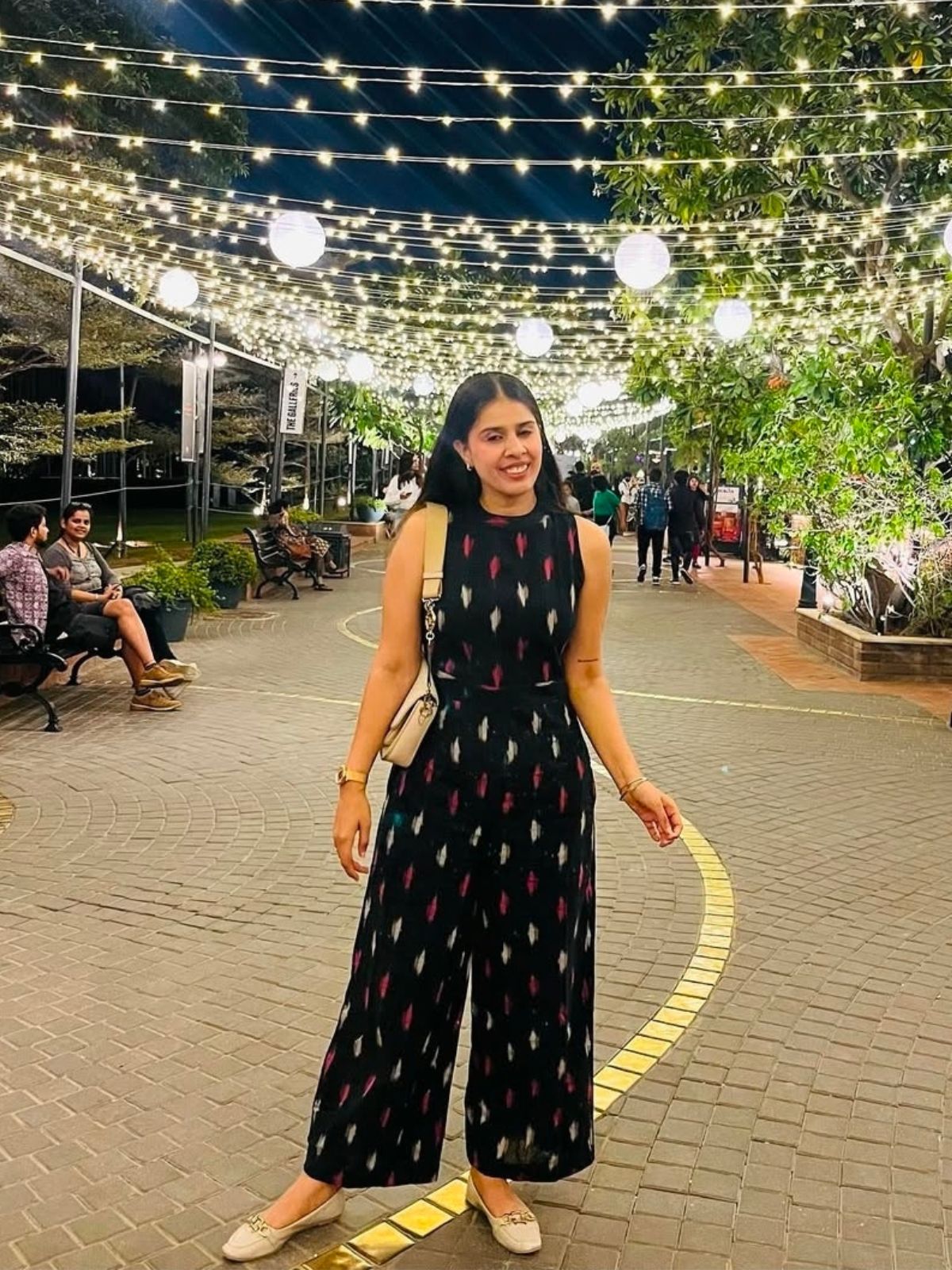 Black Ikat Jumpsuit