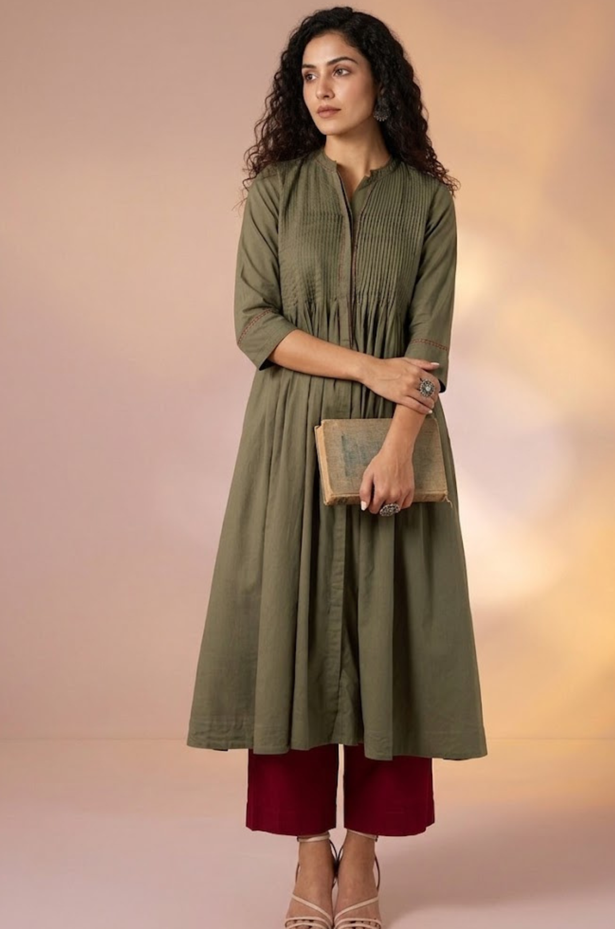 Imperial Grove Infinity Pintuck Dress