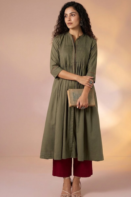 Imperial Grove Infinity Pintuck Dress