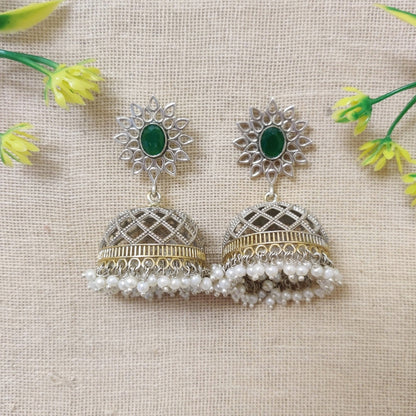 ethnic jhumka earrings