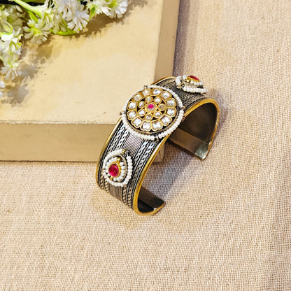 Dual tone ethnic kada for garba