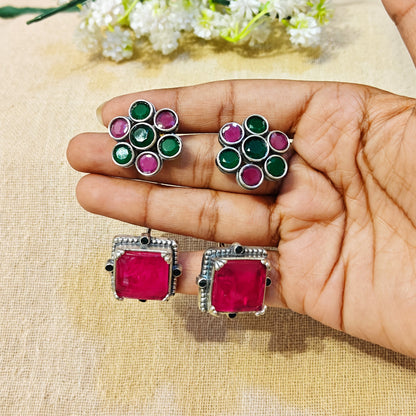 Multicolor earcuff for garba