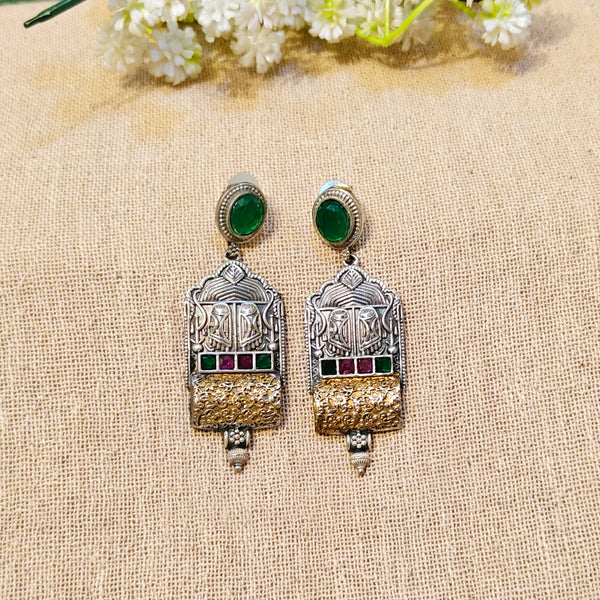 Dual Tone ethnic earrings
