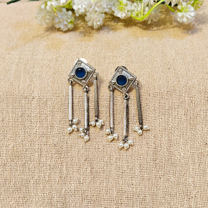 silver earrings