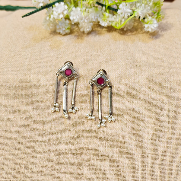 silver earrings