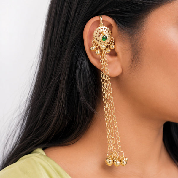 Storma  Silver Look Alike Golden Earcuff