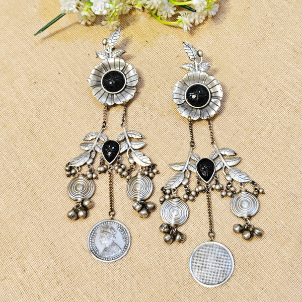Tara Silver Look Alike Stone Earrings
