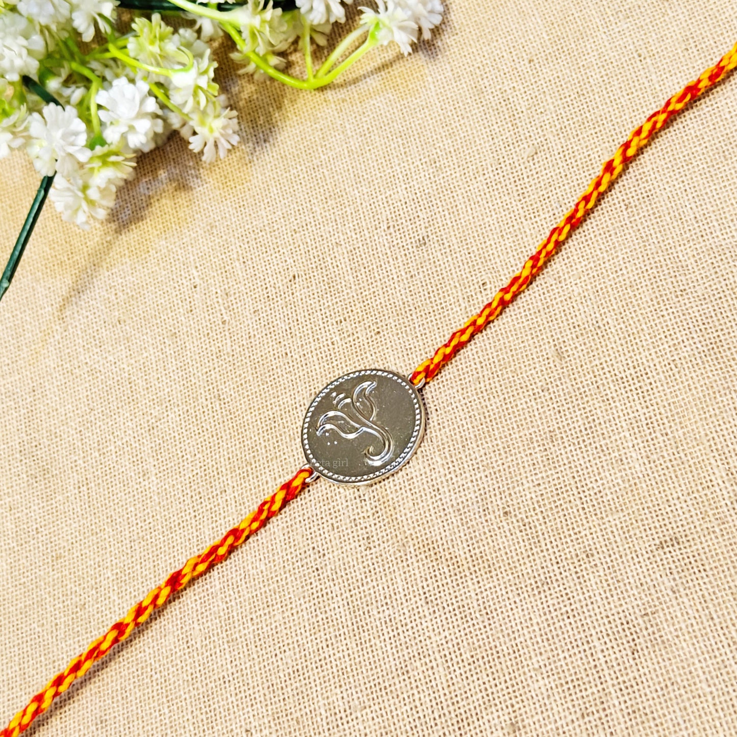 Gannu Silver Look Alike Rakhi