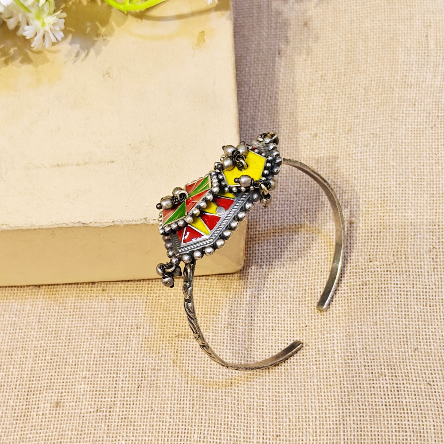 Ocean Silver Look Alike Oxidized Kada