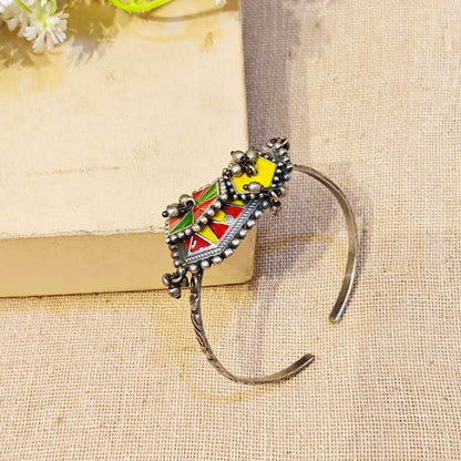 Ocean Silver Look Alike Oxidized Kada