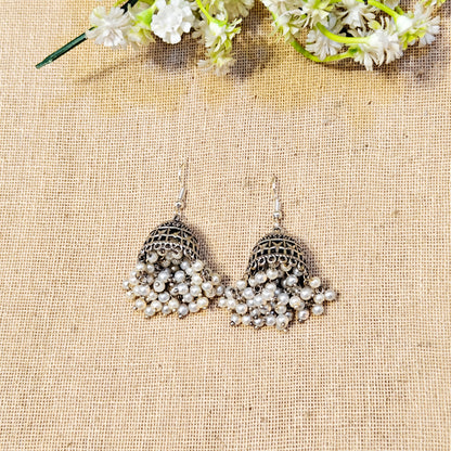 Tide Silver Look Alike Oxidized Dangler