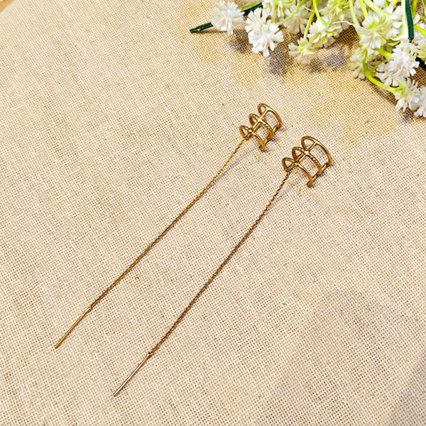 Tessa Silver Look Alike Golden Earcuff