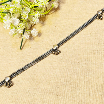 Sinchan Silver Look Alike Oxidized Waistbelt