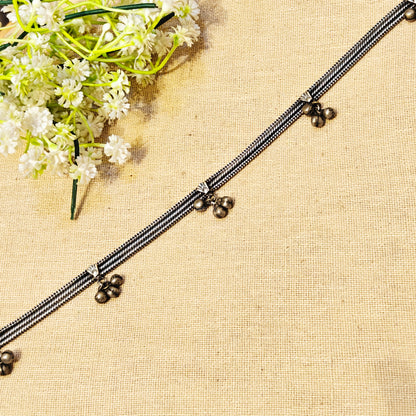 Sinchan Silver Look Alike Oxidized Waistbelt